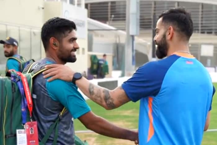 Virat Kohli And Babar Azam Gives A Warm Welcome To Each Other During Practice Session In Dubai For Asia Cup 2022